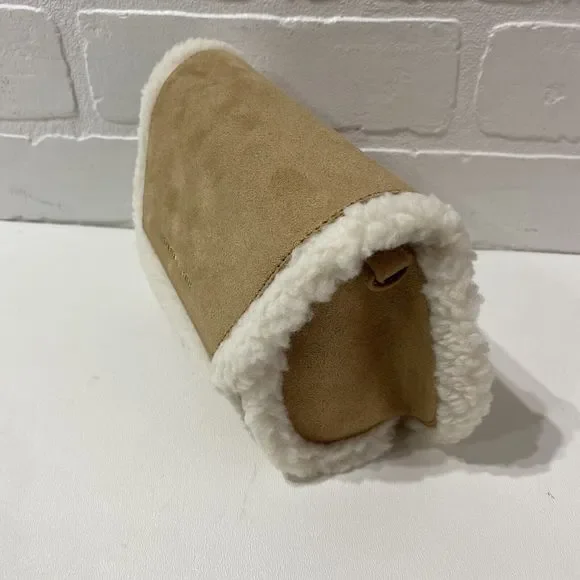 NEW - Charles & Keith - Mini Cassiopeia Fur-Trim Bag - Camel - XS - Picture 7 of 9